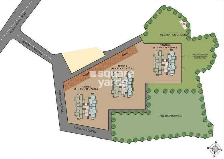 rustomjee elanza project master plan image1