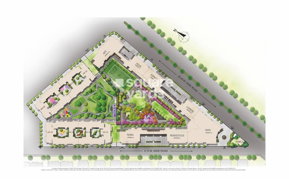 Rustomjee Elements Wing SG Master Plan Image