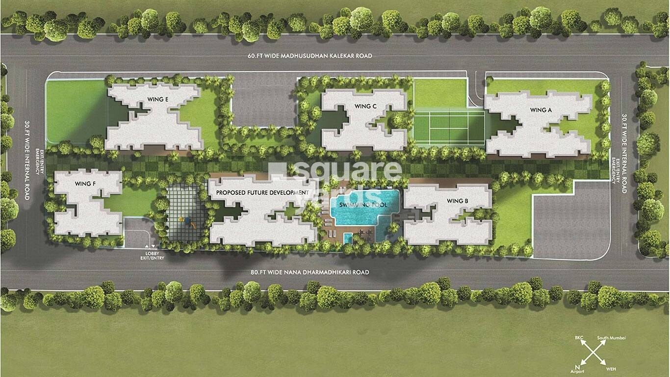 Rustomjee Seasons Bandra East Master Plan 1
