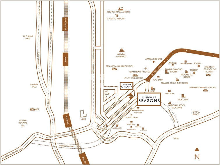 Rustomjee Seasons Location Image