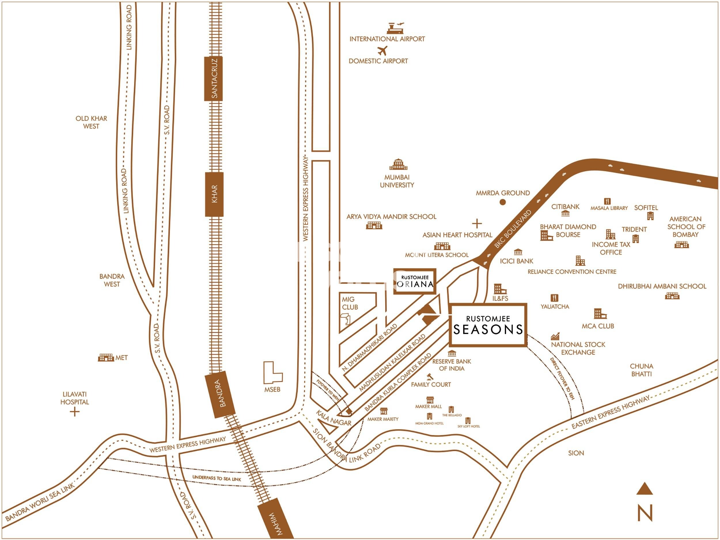Rustomjee Seasons Location Image