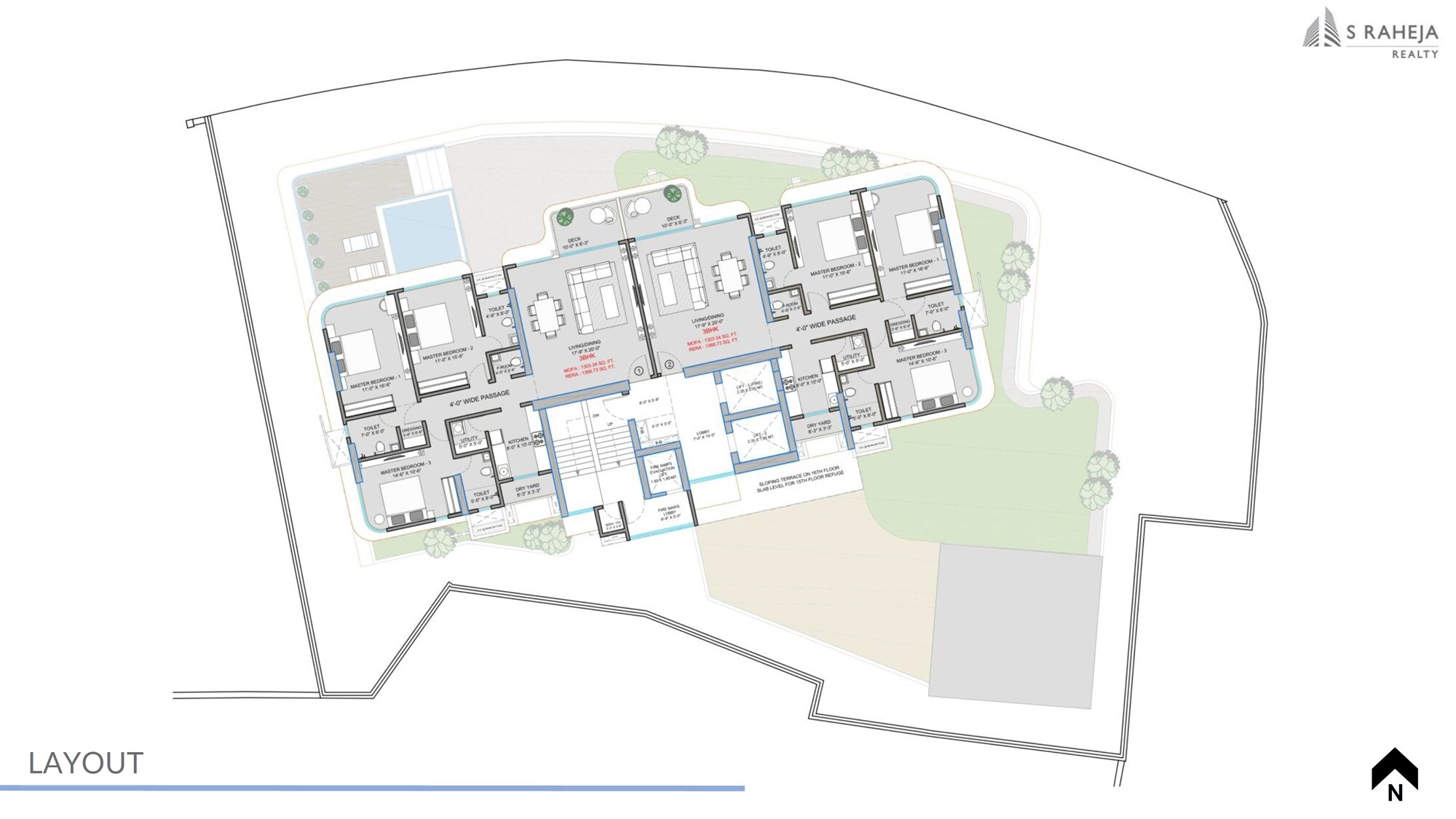 S Raheja Evergreen Master Plan Image