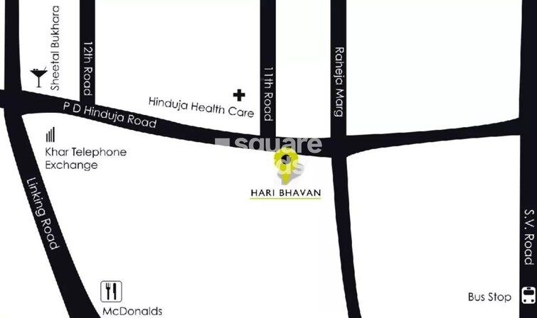 S Raheja Hari Bhavan Location Image
