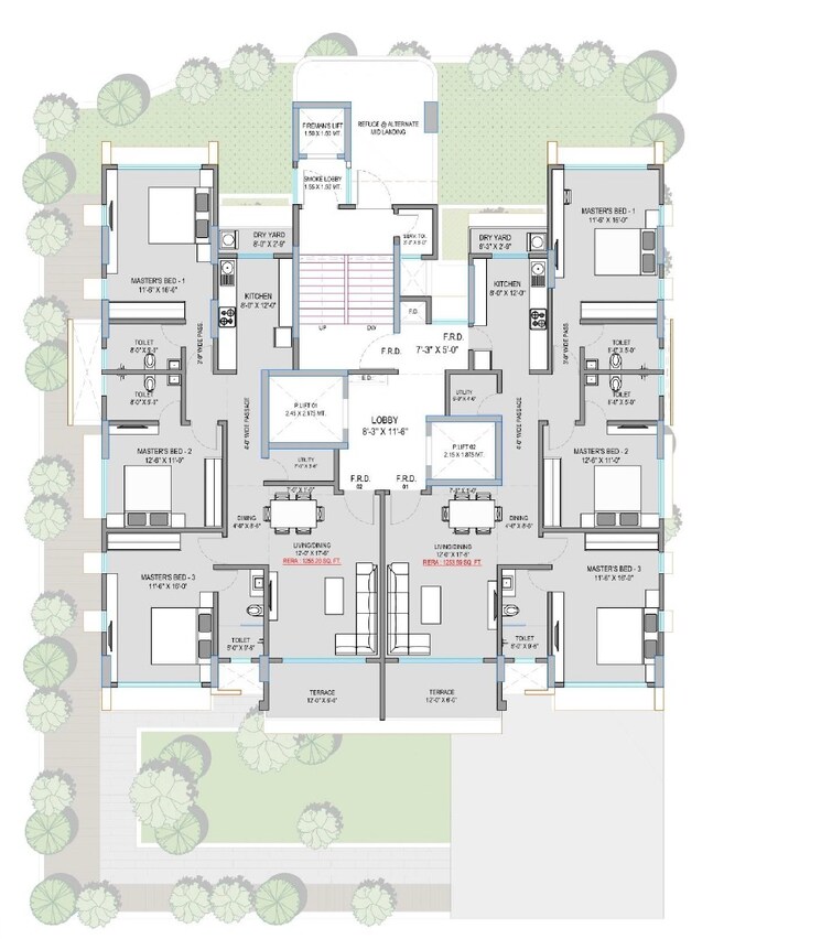 S Raheja Panorama Floor Plans