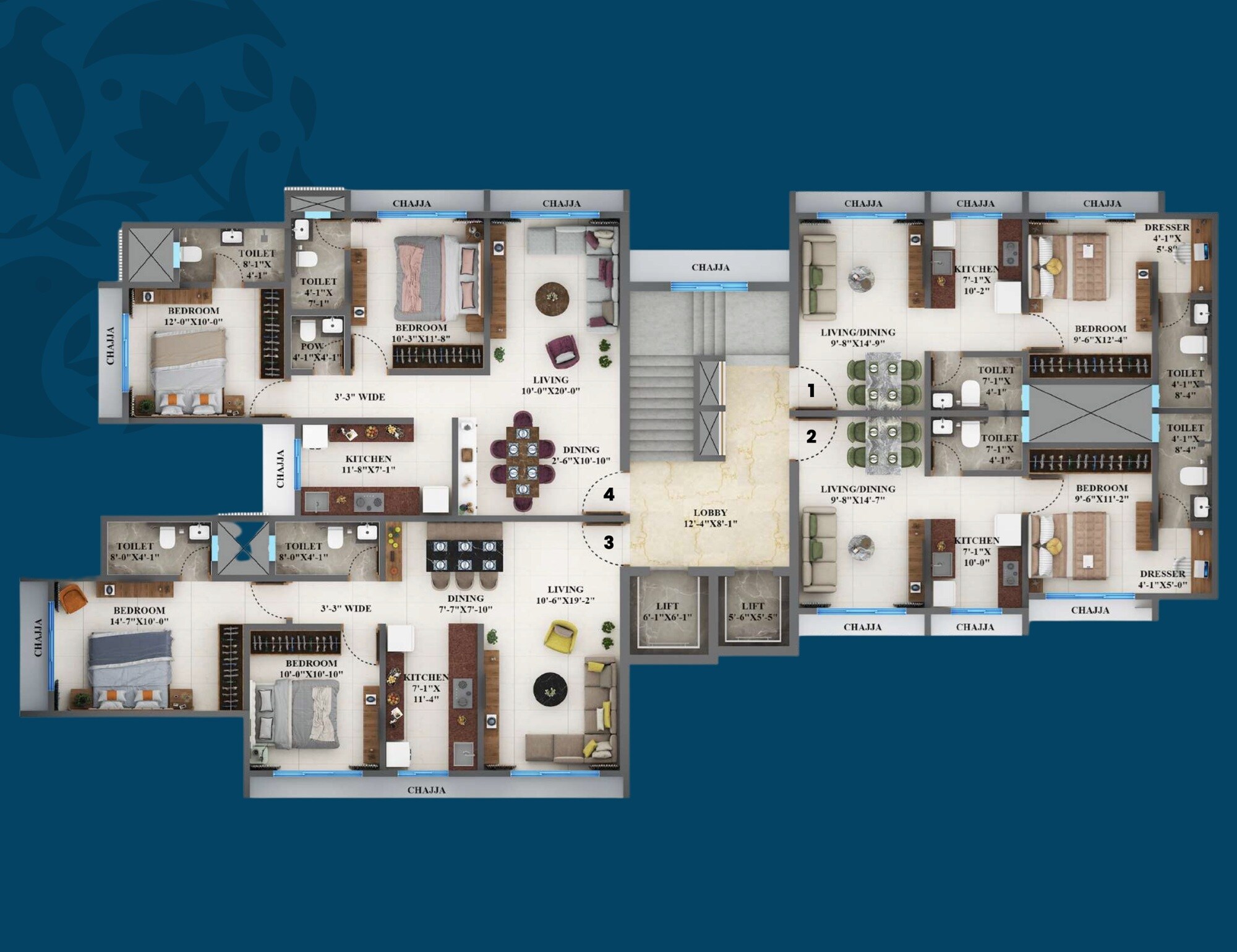 Sadguru Avighna Floor Plans