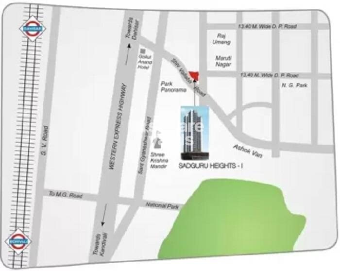 Sadguru Heights II Location Image