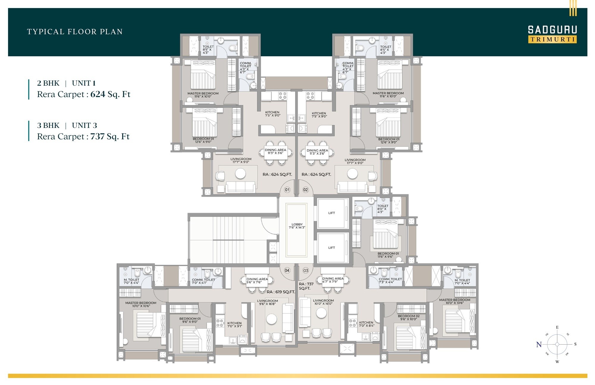 Sadguru Trimurti Floor Plans