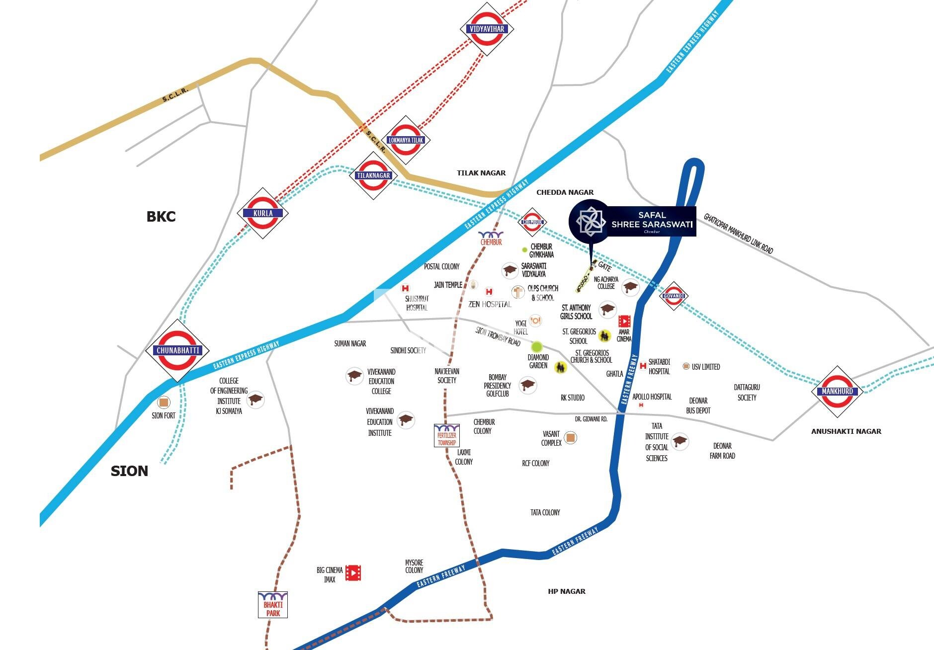 Safal Shree Saraswati CHSL Plot 8 A Location Image