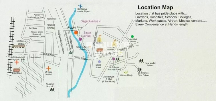 Sagar Avenue  II Location Image