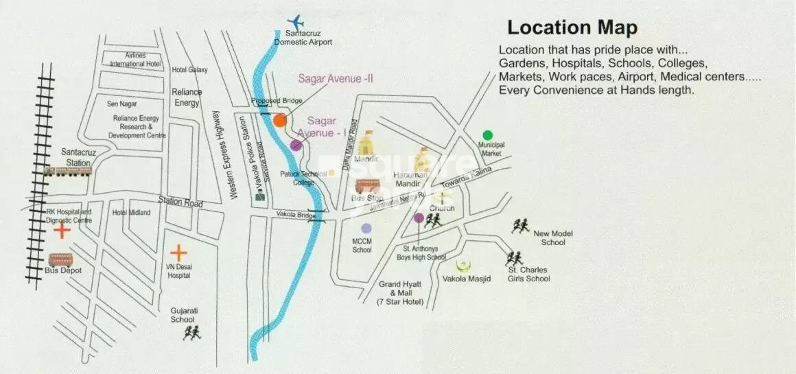 Sagar Avenue  II Location Image