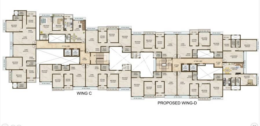 Sagar City Indian Ocean C Floor Plans