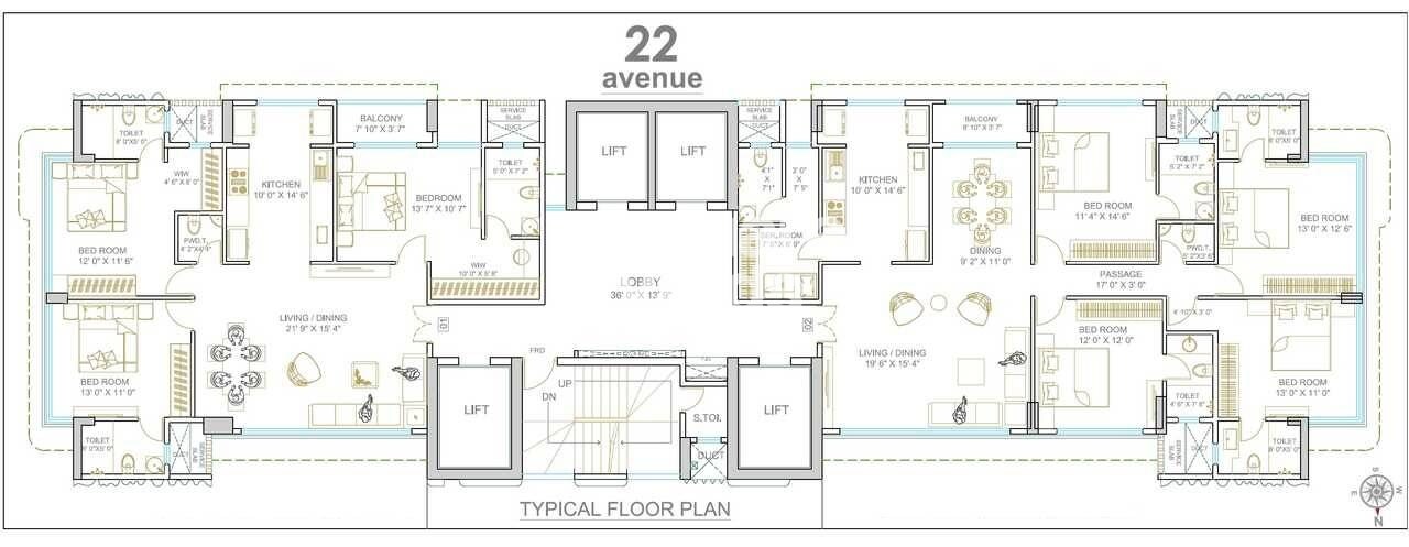 Sahaj 22 Avenue Floor Plans
