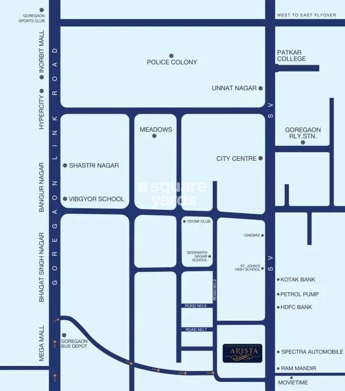 Sahajanand Arista Location Image