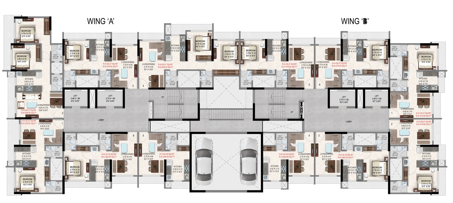 Sahakar Vista Floor Plans