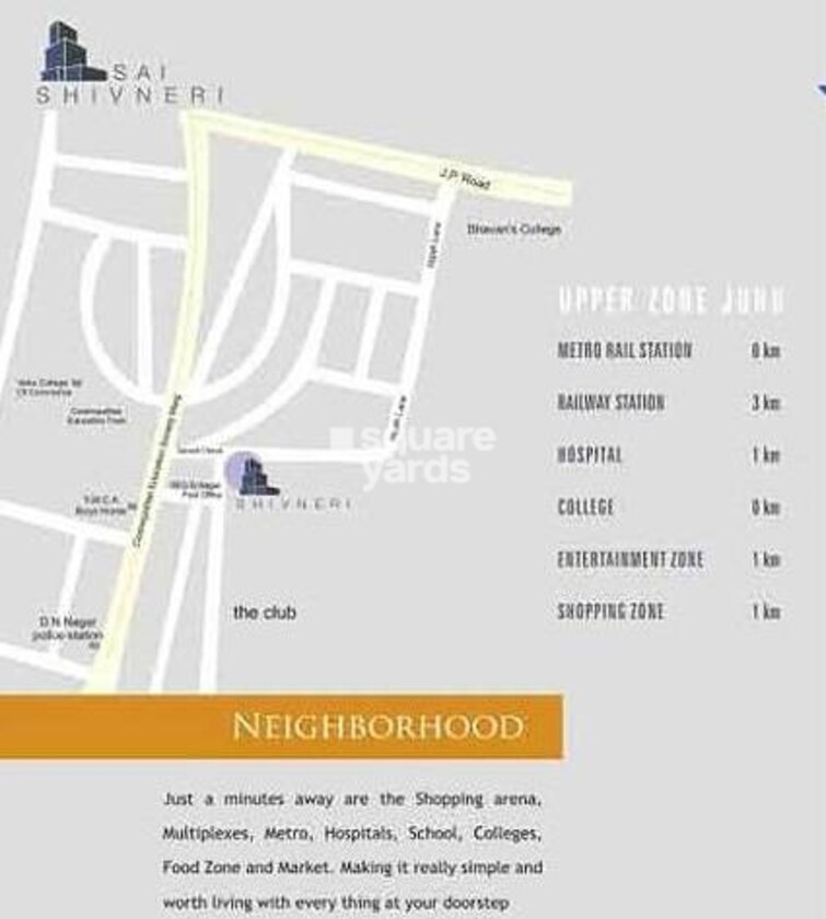 Sai Shivneri Apartment Location Image