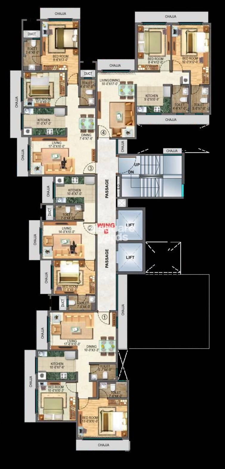 Samar Heights Floor Plans