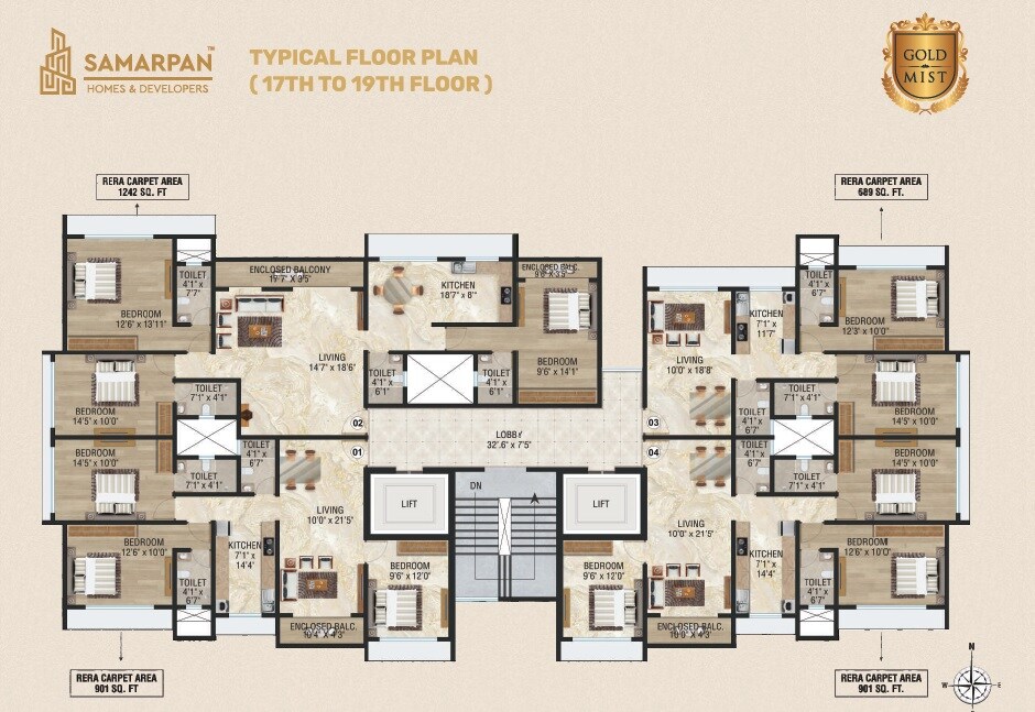 Samarpan Goldmist CHSL Floor Plans 3