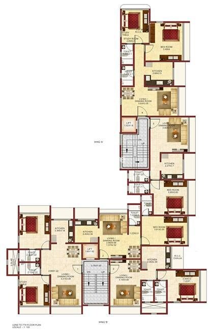 Sanghvi Chandan Pride Floor Plans