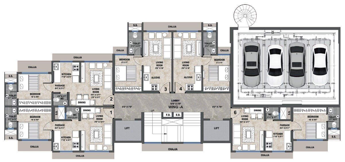 Sanghvi Edge Floor Plans 1