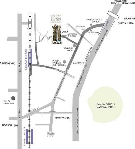 Sanghvi Exotica Location Image