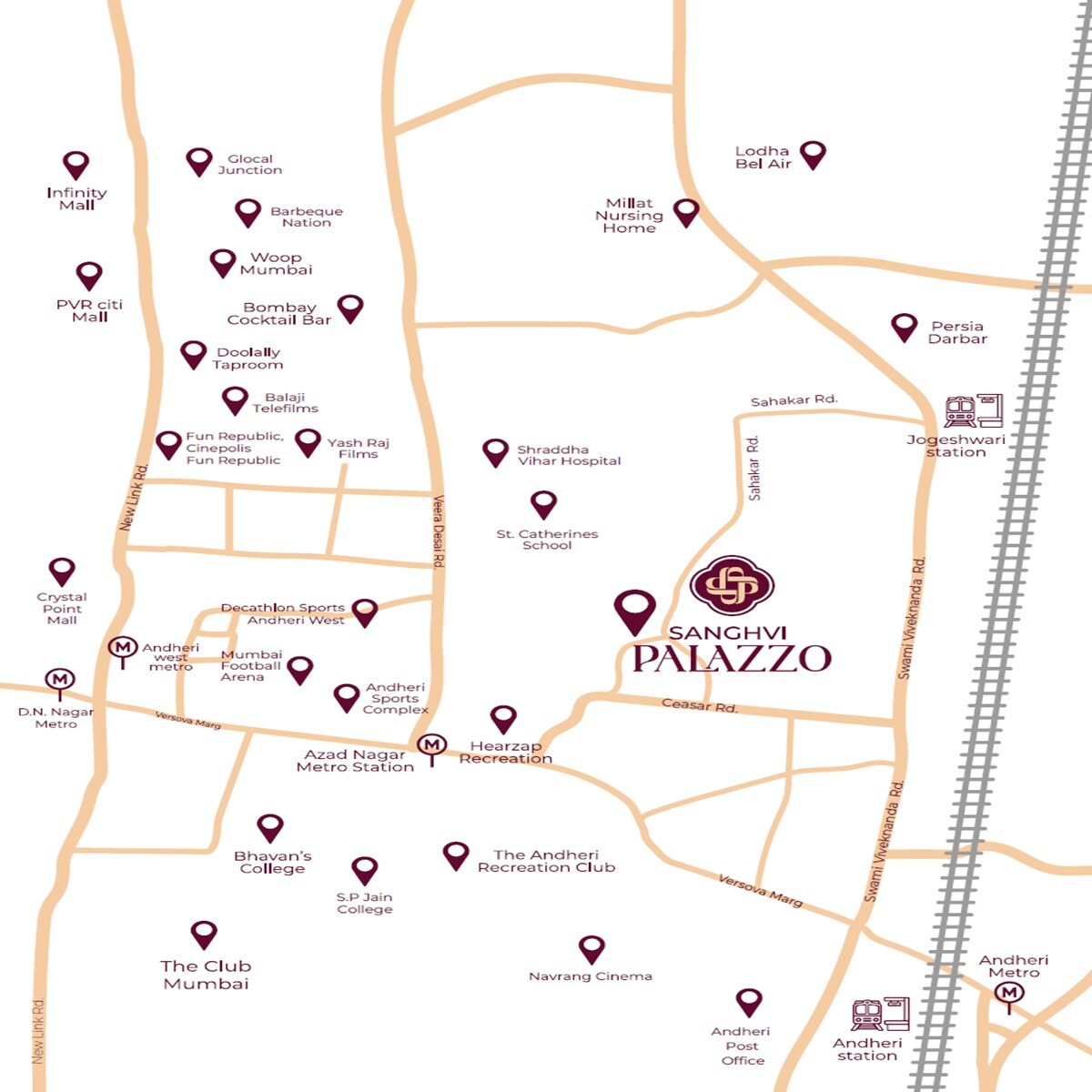 Sanghvi Palazzo Location Image