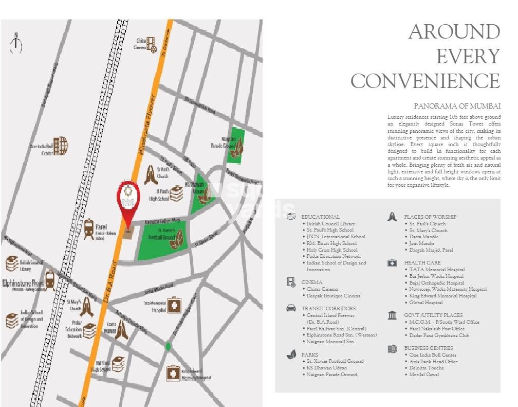 Sanghvi Sonas Tower Location Image