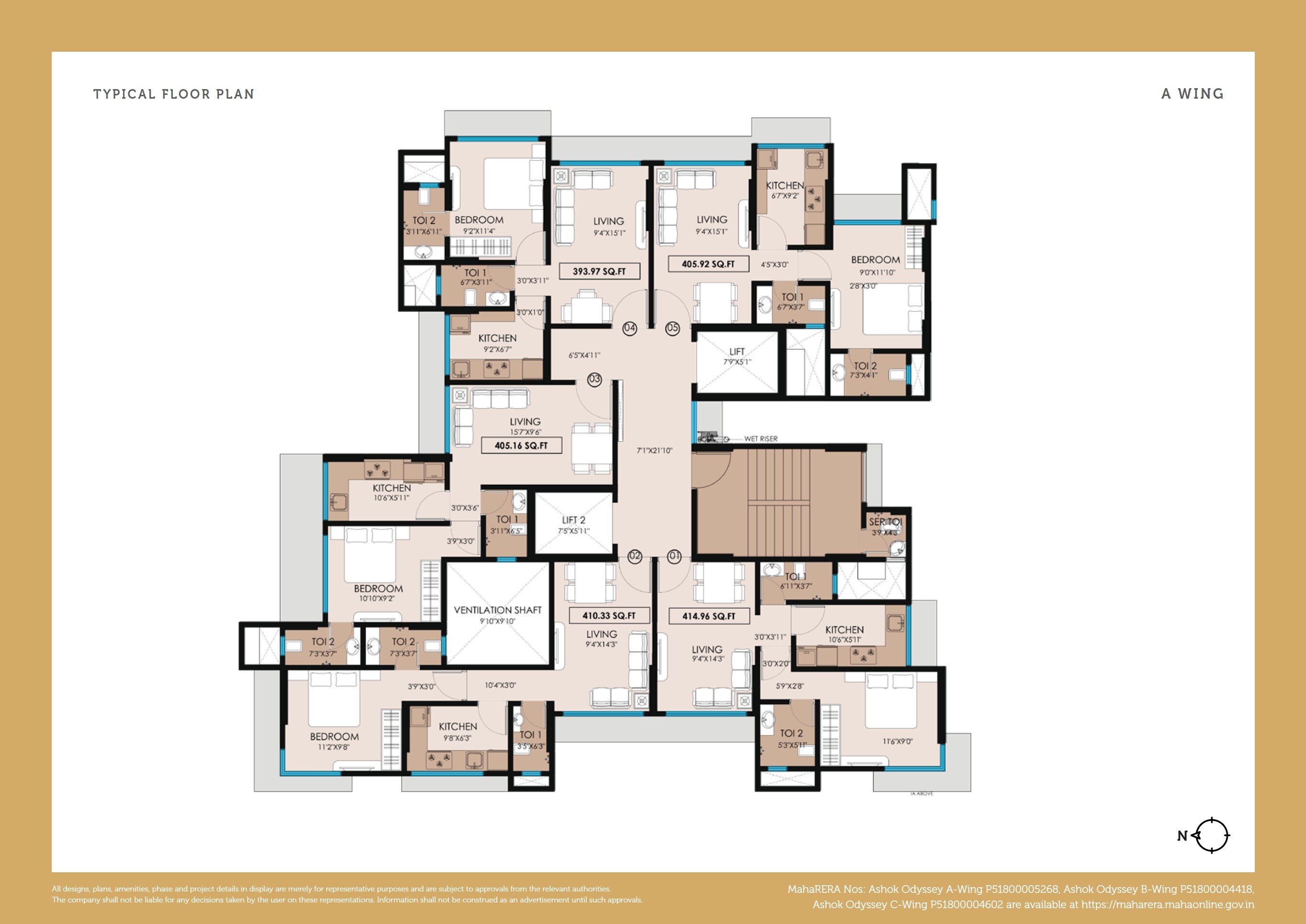 Sanyam Ashok Odyssey A Wing Floor Plans