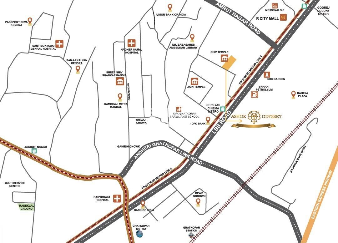 Sanyam Ashok Odyssey B Wing Location Image