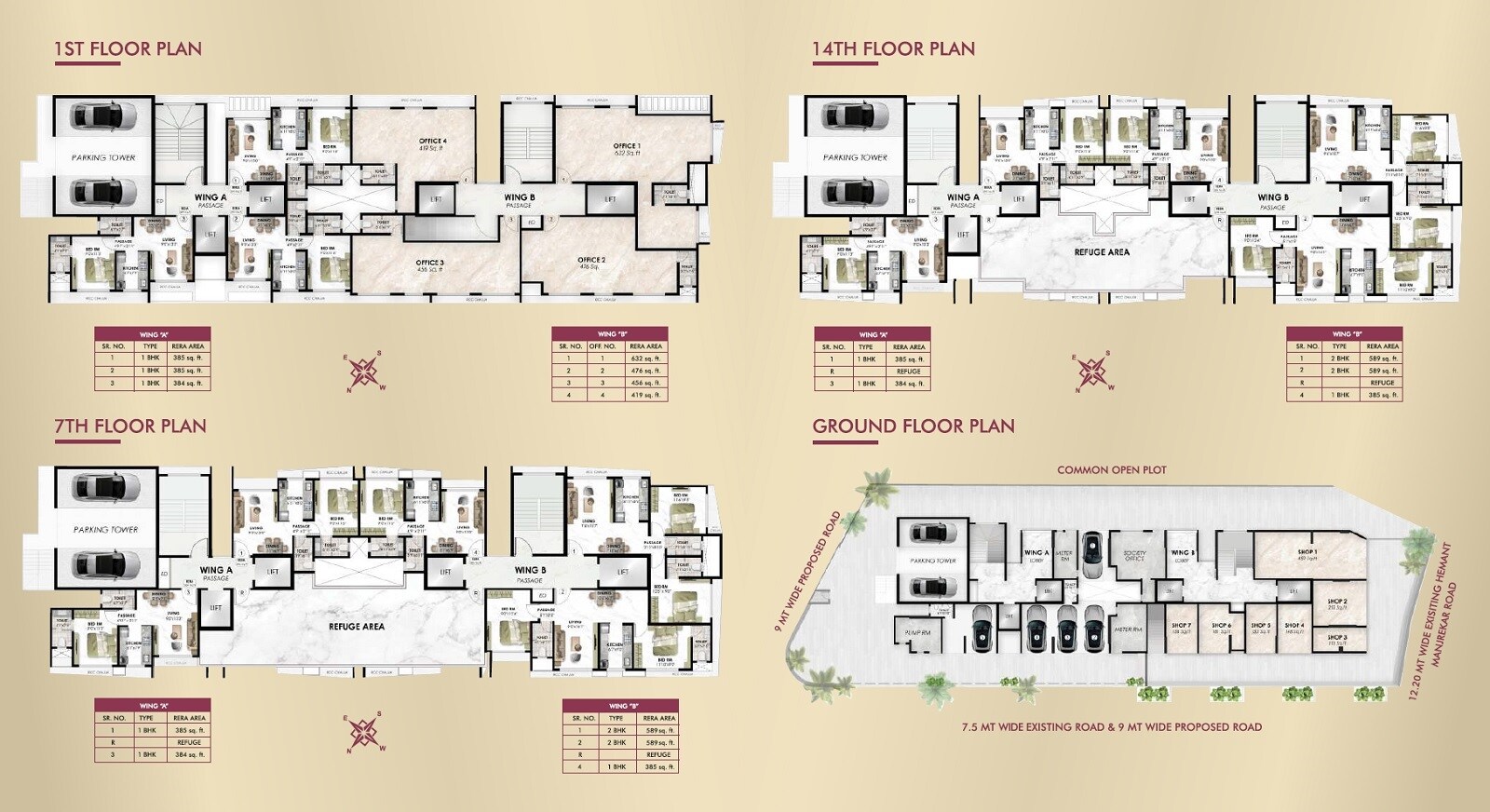 Saptarshi CHS Sion Floor Plans 1