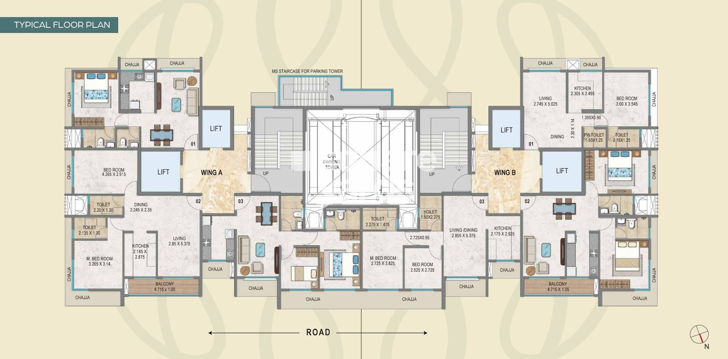 Satra One Floor Plans
