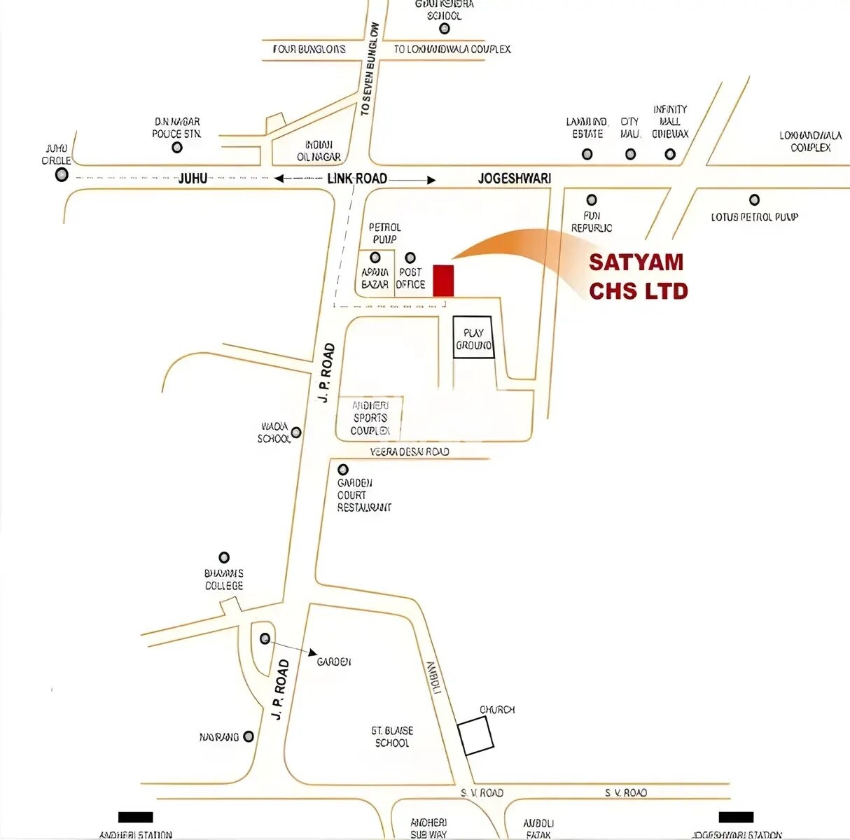 Satyam CHS Andheri Location Image