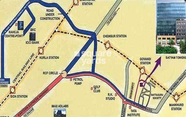 Satyam Towers Location Image