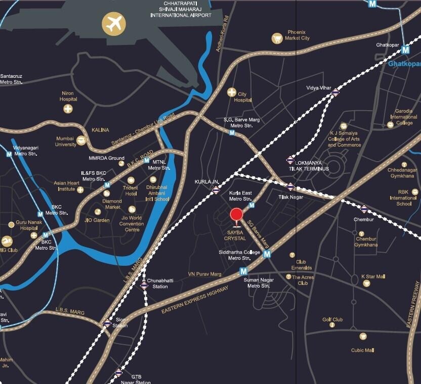 Sayba Crystal Location Image