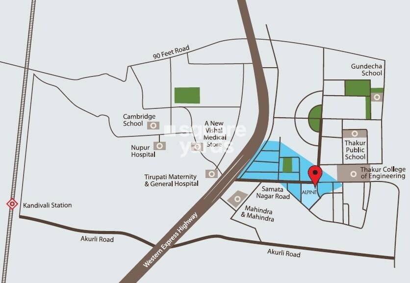 SD Alpine Tower Location Image