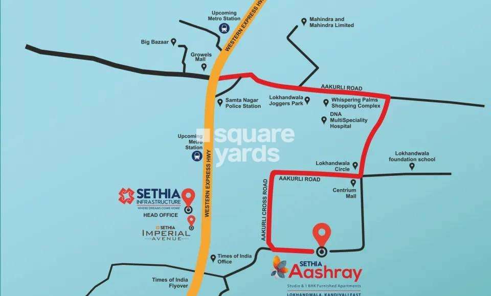 sethia aashray phase 1 project location image1