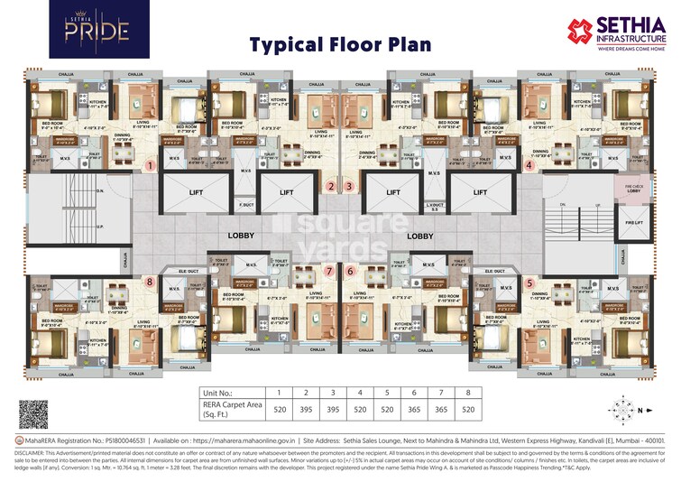 Sethia Pride Floor Plans 2