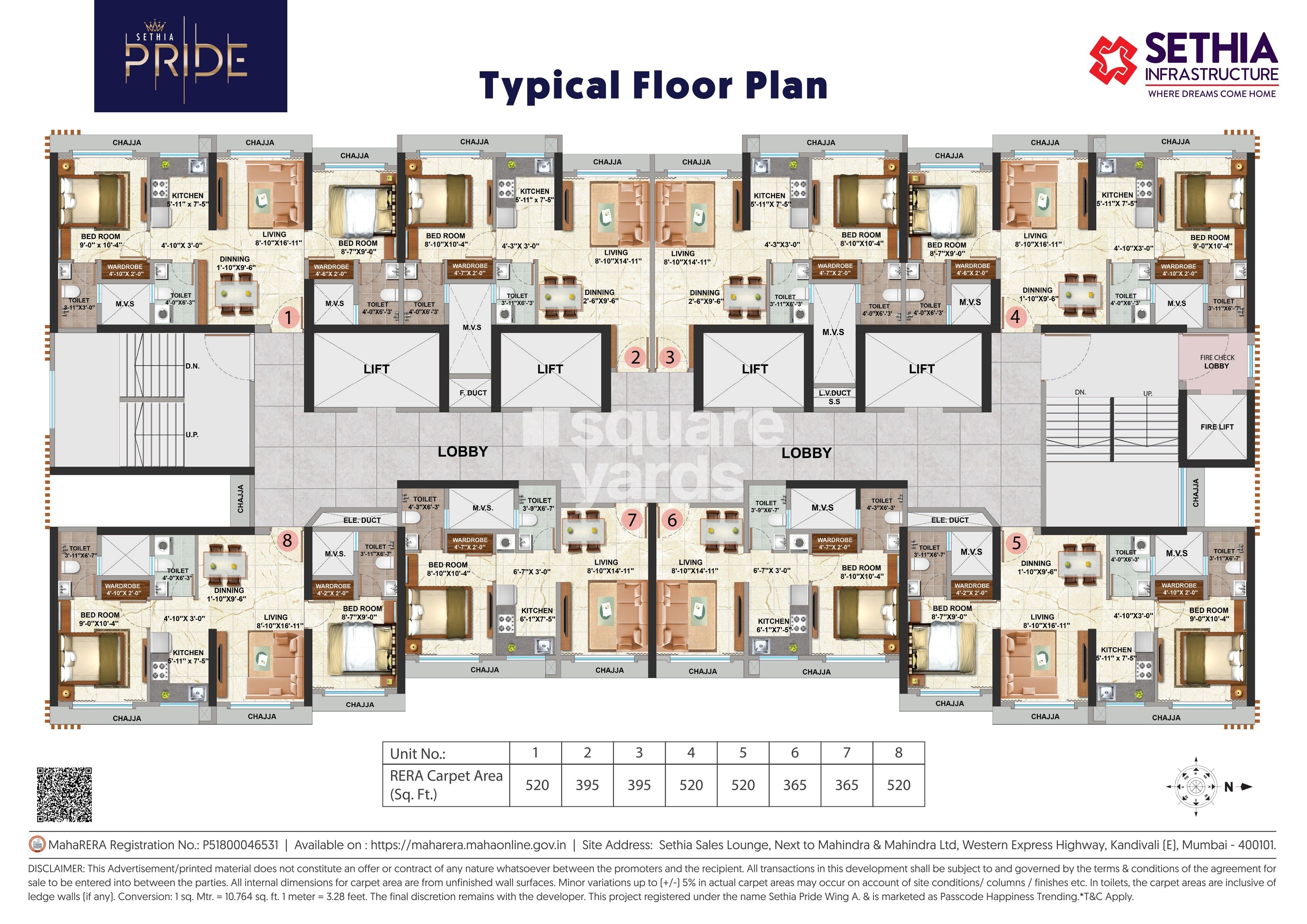 Sethia Pride Floor Plans 2