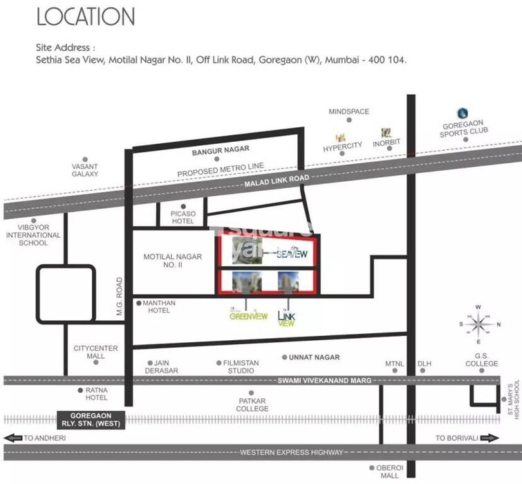 Sethia Sea View Location Image