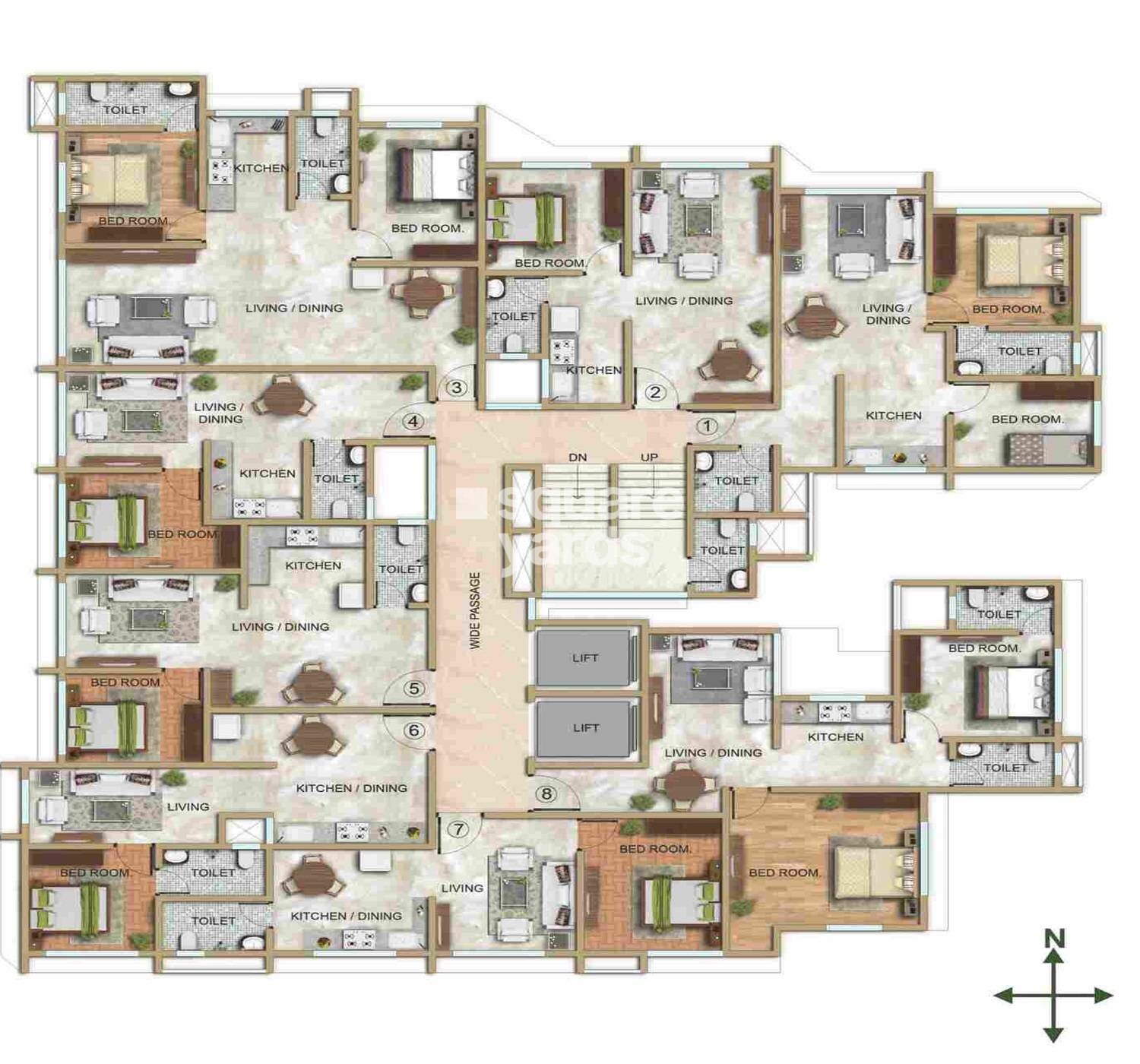 Seven Tides Fortune Gardens Floor Plans