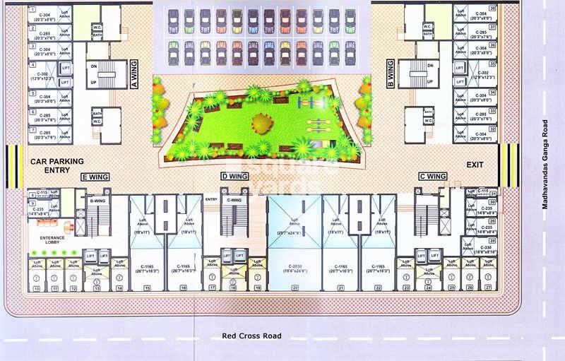 Shalibhadra Deeplaxmi Tower Master Plan Image