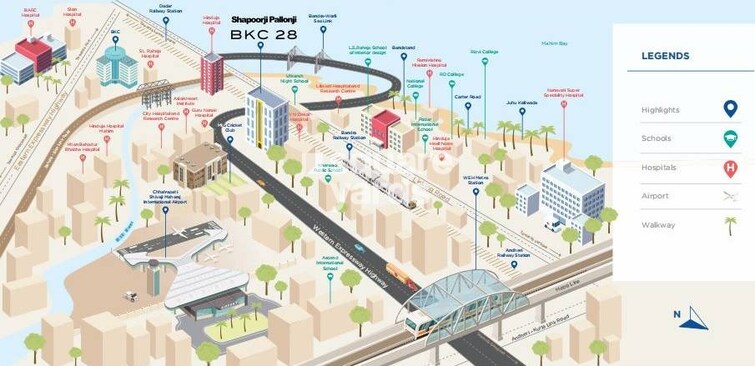 Shapoorji Pallonji BKC 28 Location Image