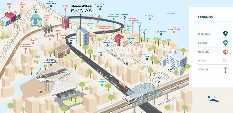 Shapoorji Pallonji BKC 28 Location Image