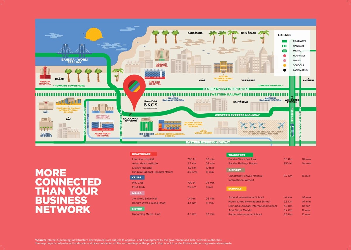 Shapoorji Pallonji BKC 9 Location Image