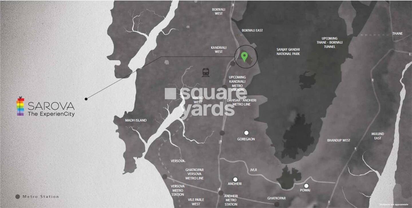 Shapoorji Pallonji Sarova Complex Location Image