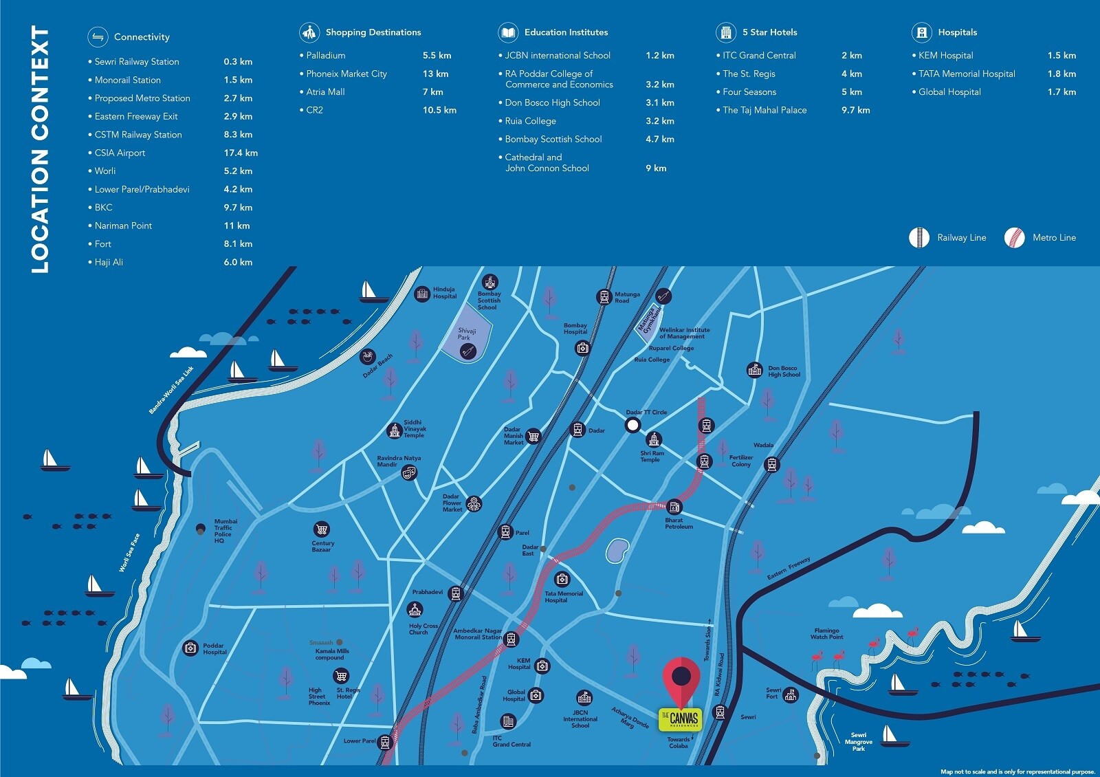 Shapoorji Pallonji The Canvas Residences Location Image