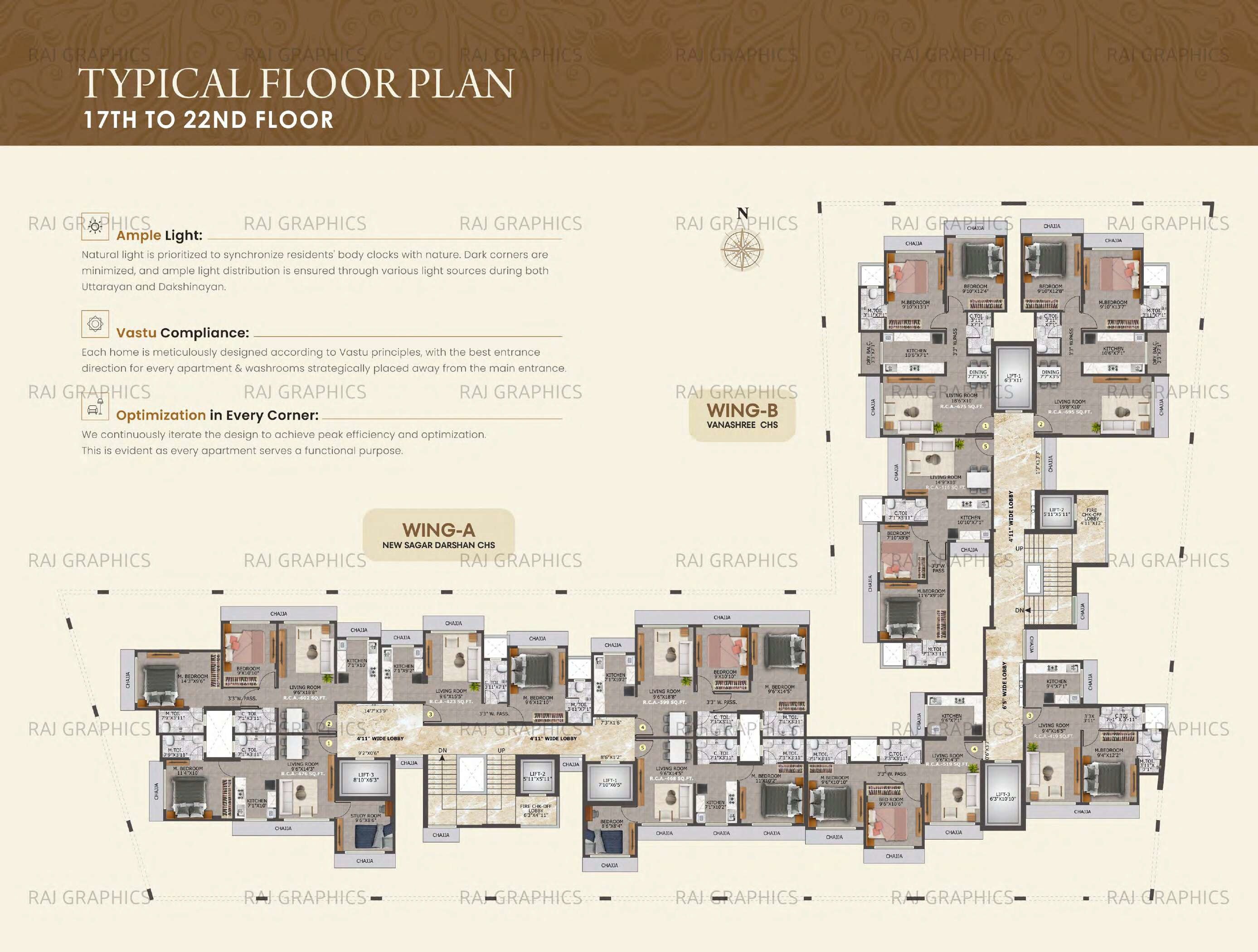 Sheetal Sagar Darshan and Vanashree Floor Plans