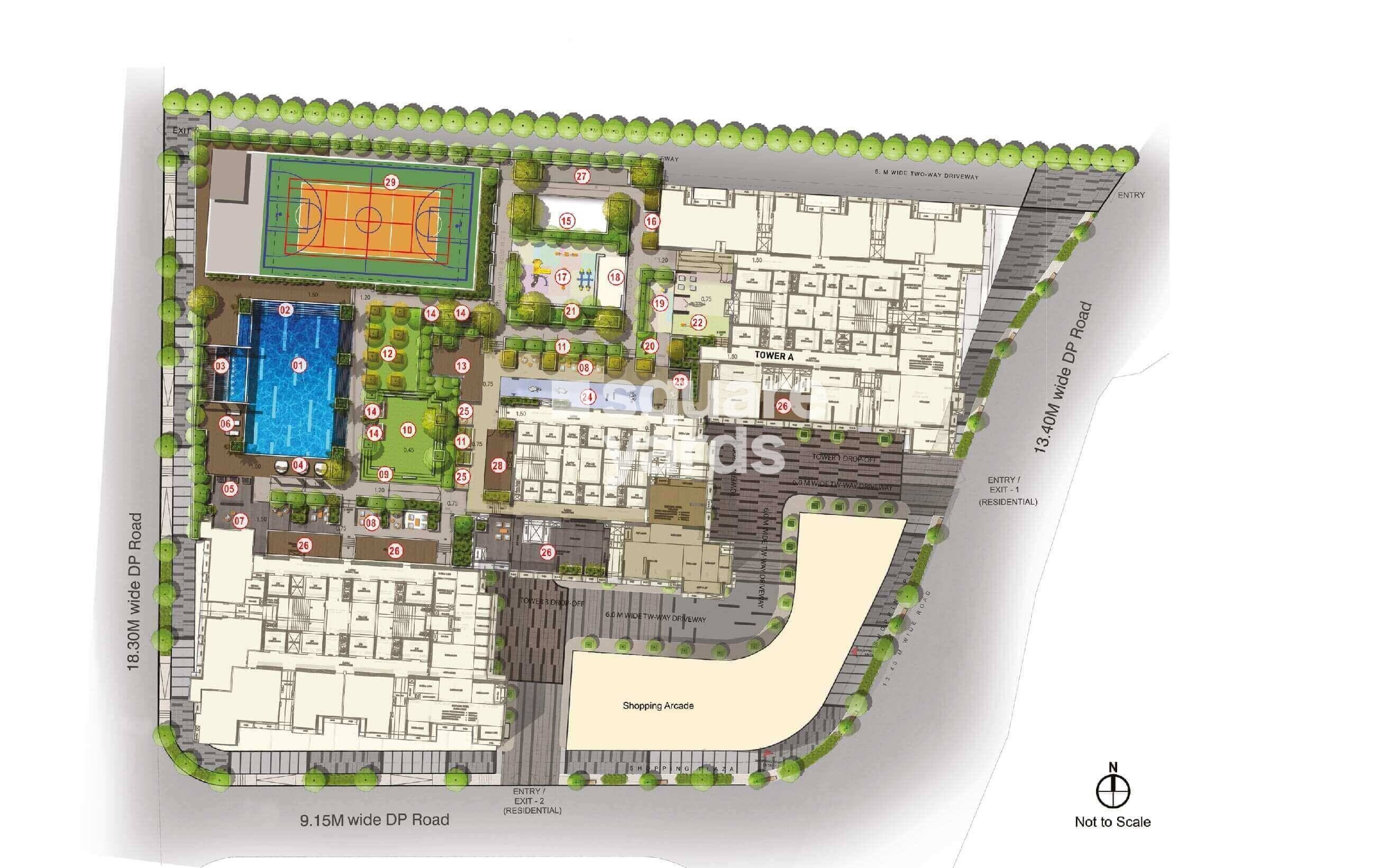 Sheth Auris Ilaria Tower A Master Plan Image 2