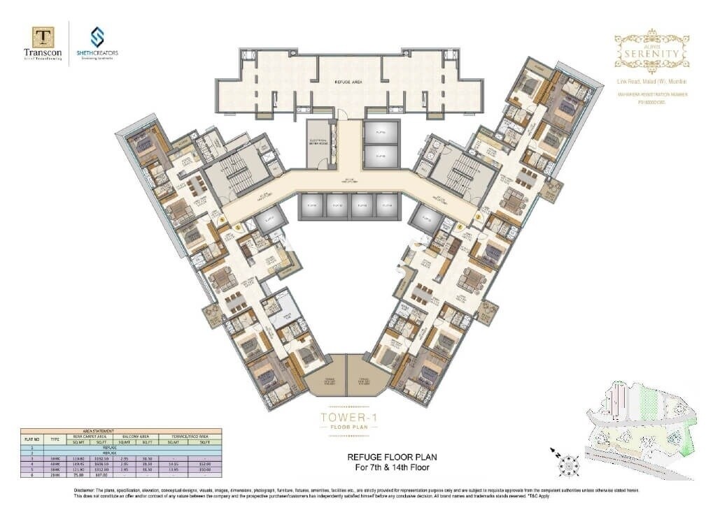 Sheth Auris Serenity Tower 1 Floor Plans 4