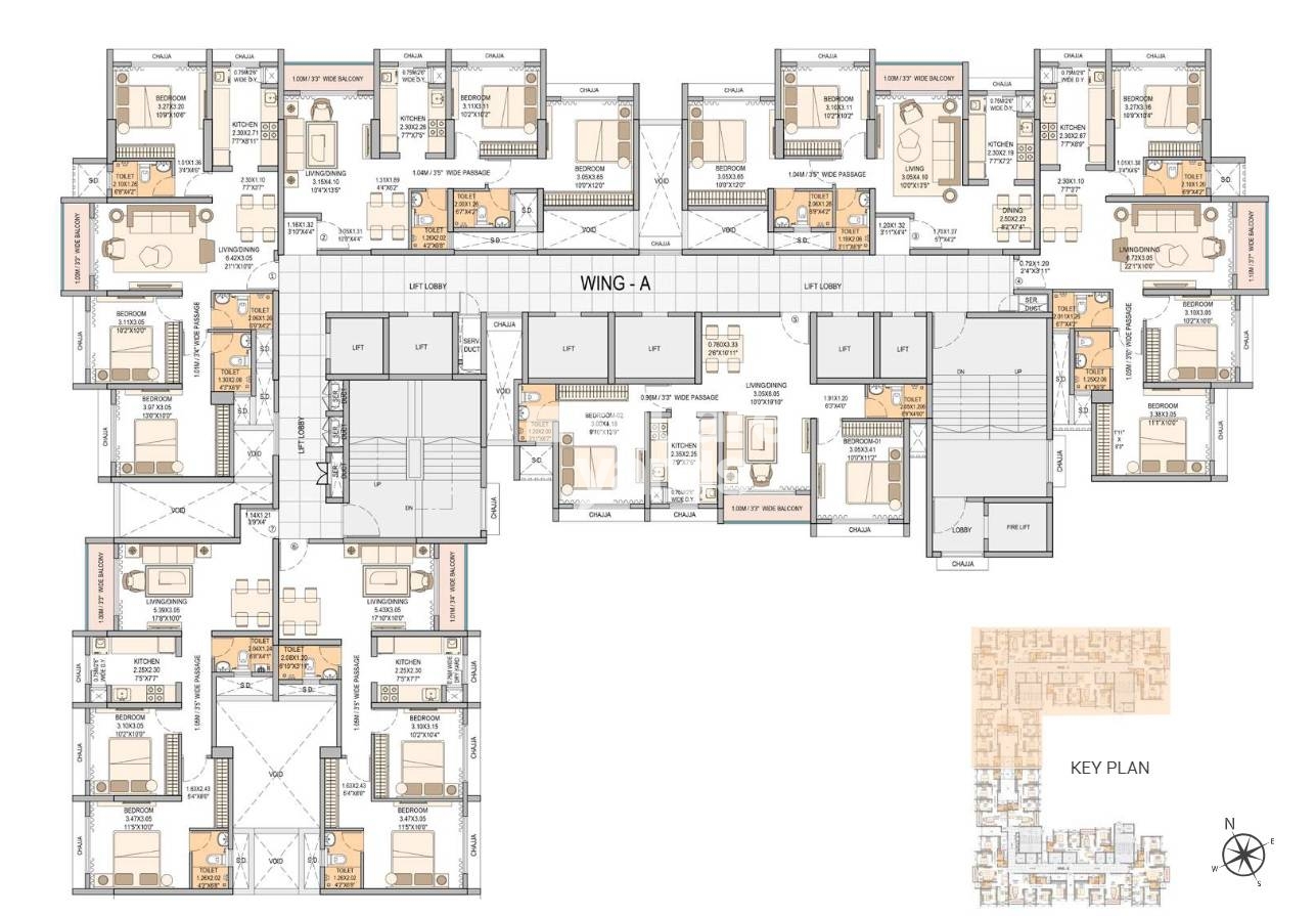 Sheth Vasant Blossom Floor Plans