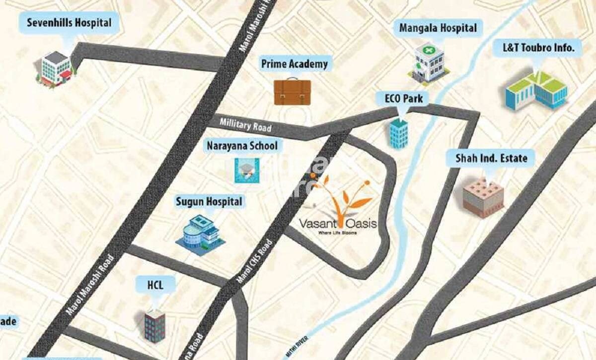 Sheth Vasant Oasis Phase III Location Image